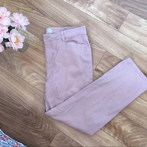Talbots Blush Pink Velvet Signature Pant 16